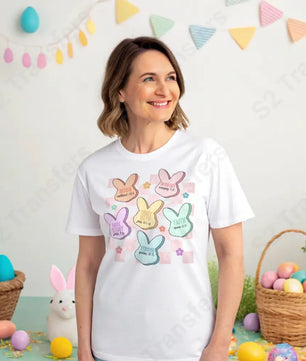 Easter Bunny Bible Verses Pink Checkered - DTF Transfer DTF Transfer