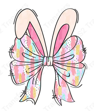 Easter Bunny Ears Bow - DTF Transfer DTF Transfer