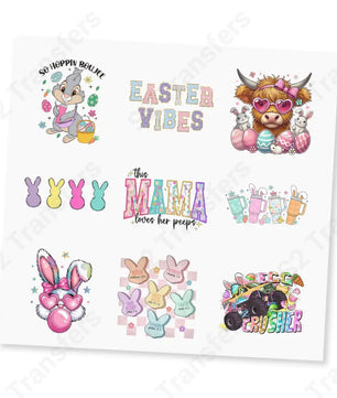 Easter UV DTF Sticker Sheet UV DTF Sticker Sheet