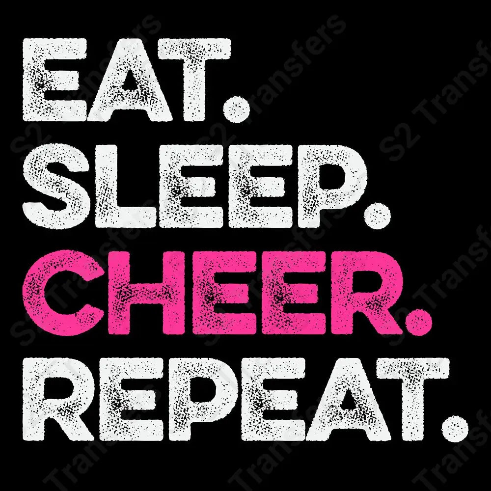 Noeud De Cheerleading (Cheer Bow) 'Eat Sleep Cheer Repeat' - Marque Disney - Neuf Sans étiquette