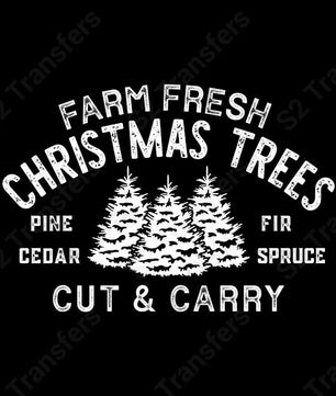 Farm Fresh Christmas Trees Wht