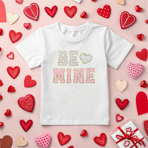 Faux Glitter Patch Be Mine - DTF Transfer DTF Transfer