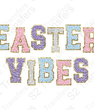 Faux Glitter Patch Easter Vibes