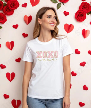 Faux Glitter Patch XOXO - DTF Transfer DTF Transfer