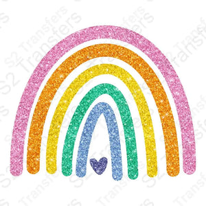 Faux Glitter Rainbow