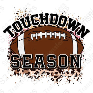 Faux Glitter Touchdown Season Leopard Print