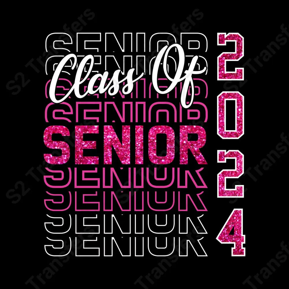 Faux Sequin Pink Senior 2024