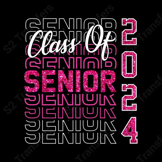 Faux Sequin Pink Senior 2024