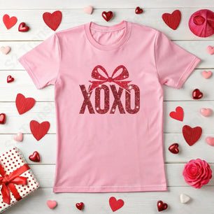 Faux Sequin XOXO Red - DTF Transfer DTF Transfer