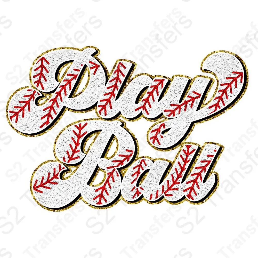 Faux Sequins Play Ball