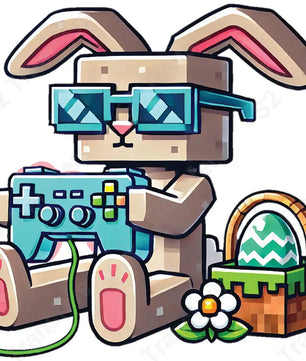 Gaming Bunny - DTF Transfer DTF Transfer