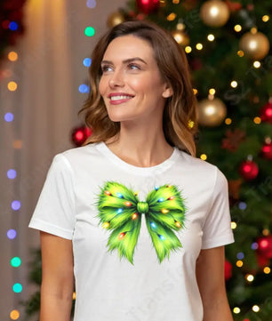 Grinch Bow - DTF Transfer DTF Transfer