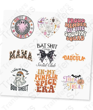 Halloween UV DTF Sticker Sheet