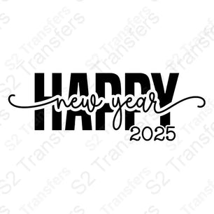 Happy New Year 2025 Script Black