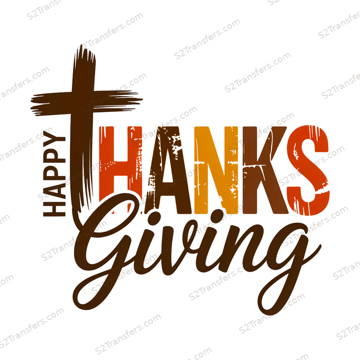 Happy Thanksgiving Rustic Cross main preview