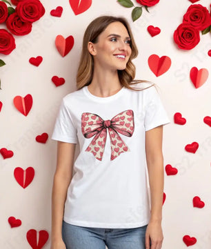 Heart Coquette Bow - DTF Transfer DTF Transfer