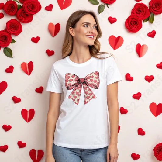Heart Coquette Bow - DTF Transfer DTF Transfer