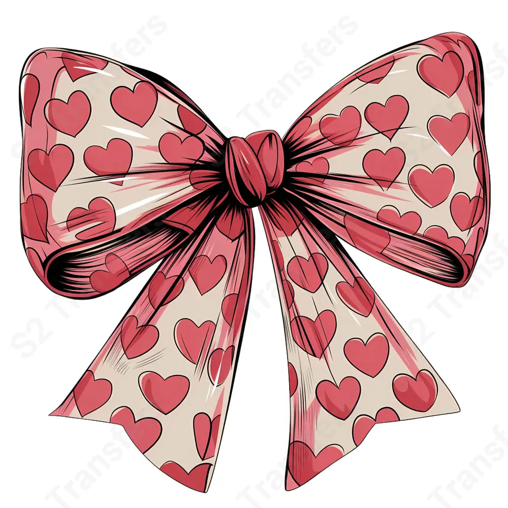 Heart Coquette Bow - DTF Transfer DTF Transfer