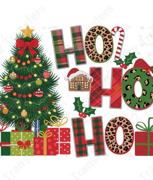 Ho Ho Ho Christmas Tree - DTF Transfer DTF Transfer