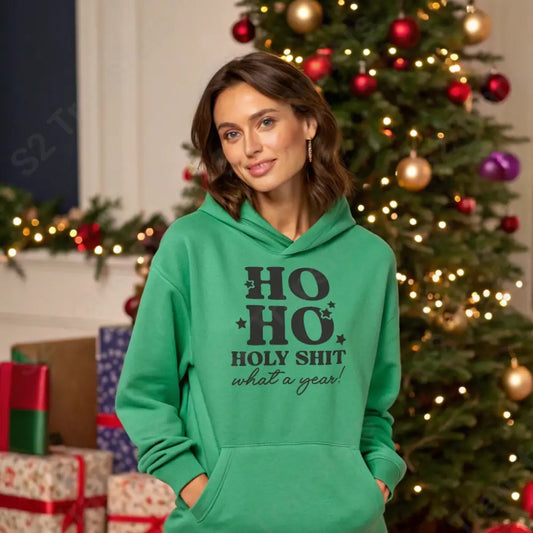 Ho Ho Holy Shit Black - DTF Transfer DTF Transfer