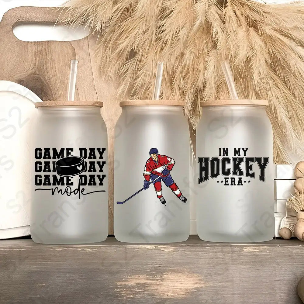 Hockey UV DTF Sticker Sheet UV DTF Sticker Sheet