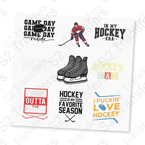 Hockey UV DTF Sticker Sheet