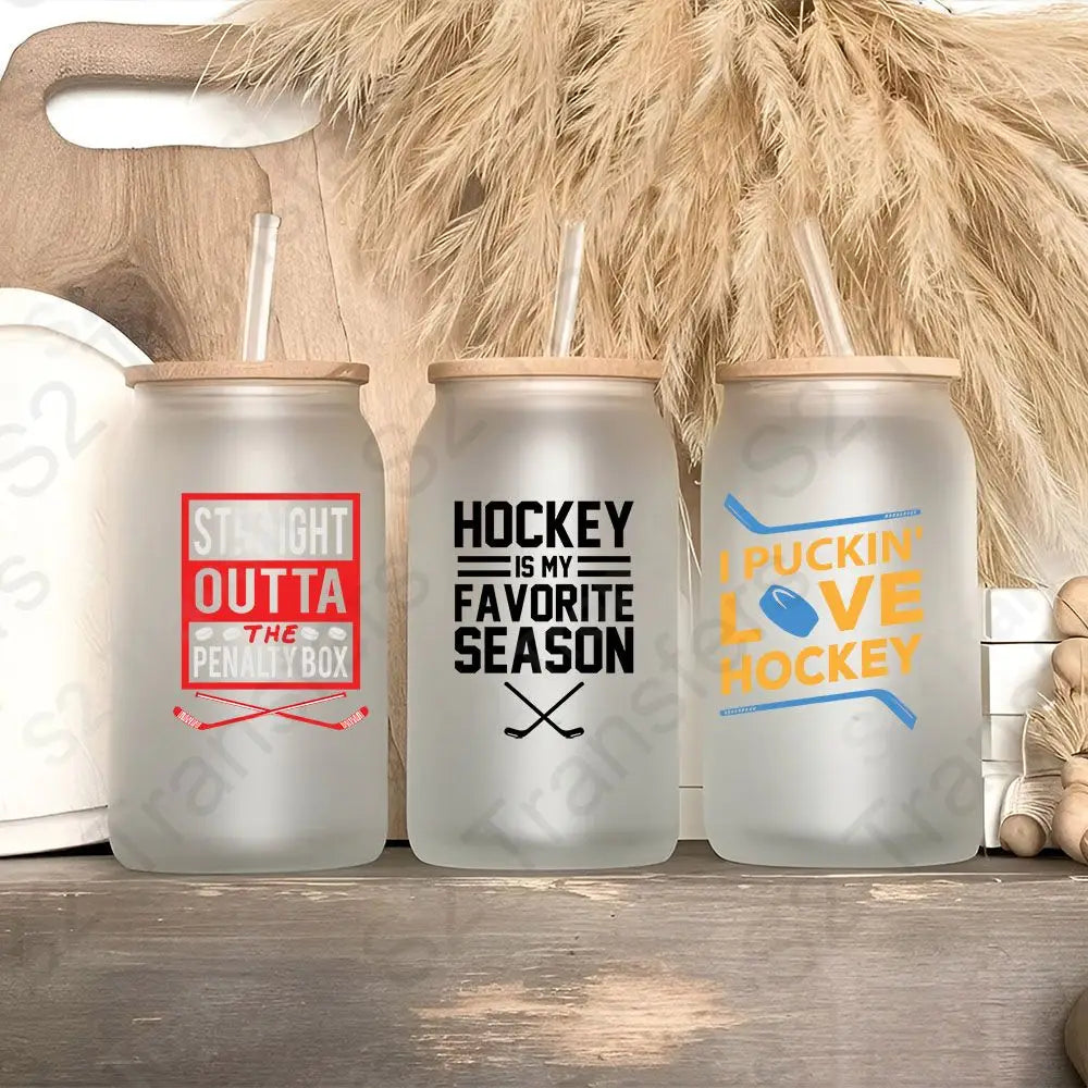 Hockey UV DTF Sticker Sheet UV DTF Sticker Sheet