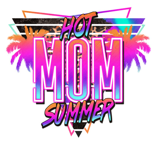 hot mom summer neon retro