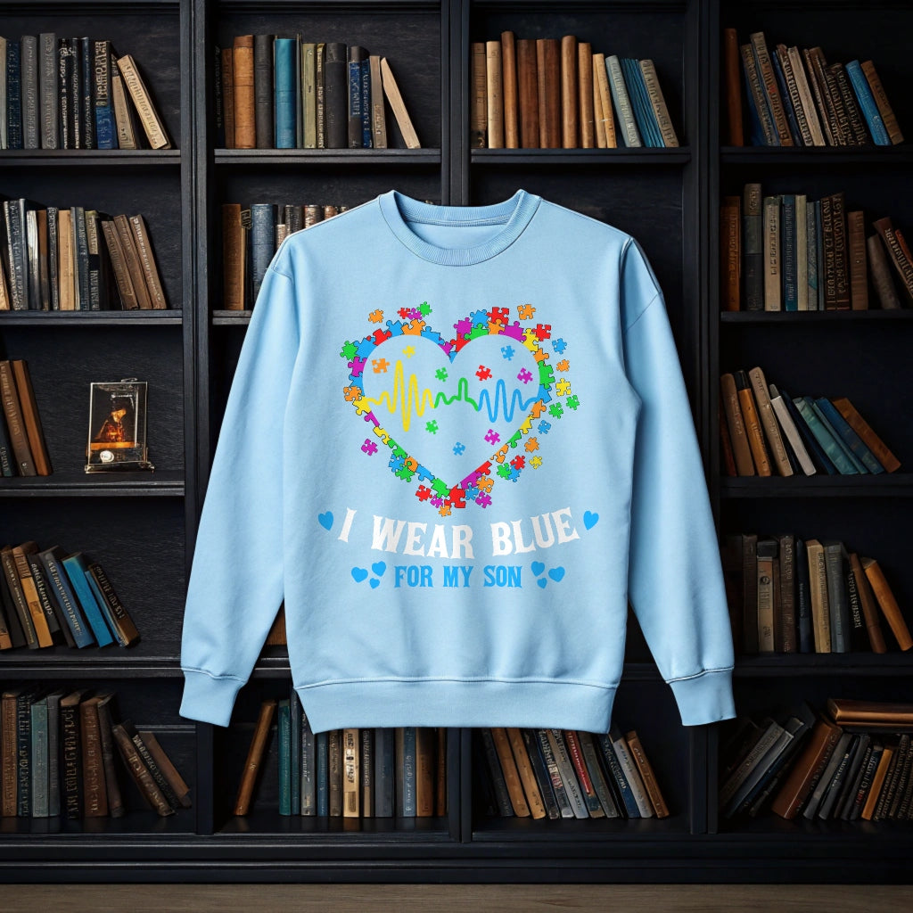 I Wear Blue For My Son Autism Awareness - DTF Transfer
