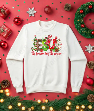 Jesus The Reason For The Season - DTF Transfer DTF Transfer