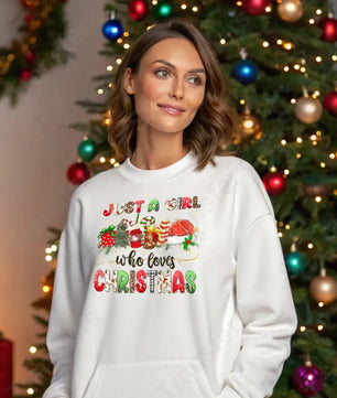 Just A Girl Who Loves Christmas - DTF Transfer DTF Transfer