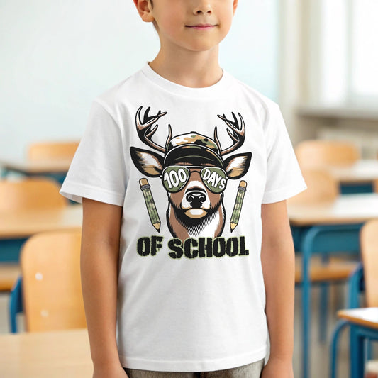 100 Days Of School Deer - DTF Transfer