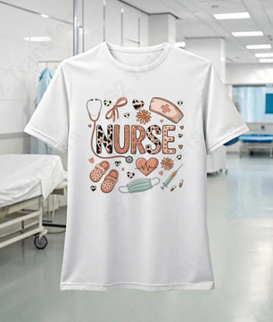 Leopard Nurse Symbols - DTF Transfer DTF Transfer