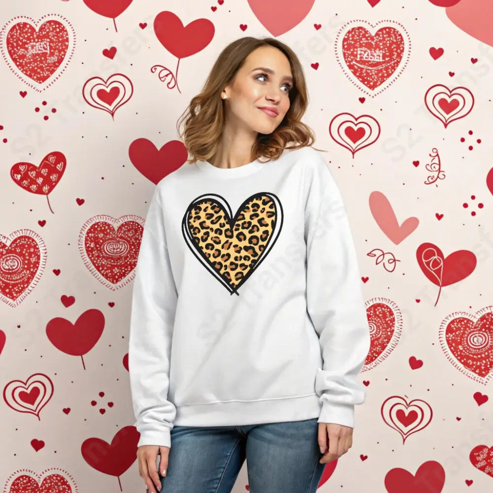 Leopard Print Heart - DTF Transfer DTF Transfer