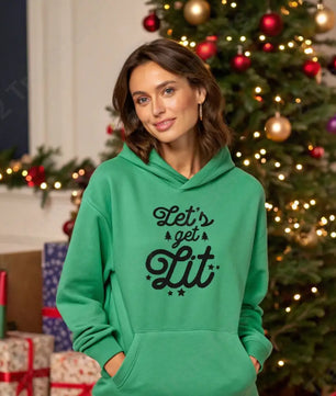 Let’s Get Lit Black - DTF Transfer DTF Transfer