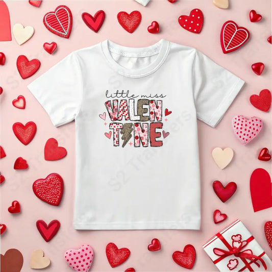 Little Miss Valentine - DTF Transfer DTF Transfer