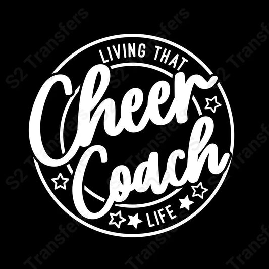 Living that cheer coach life white