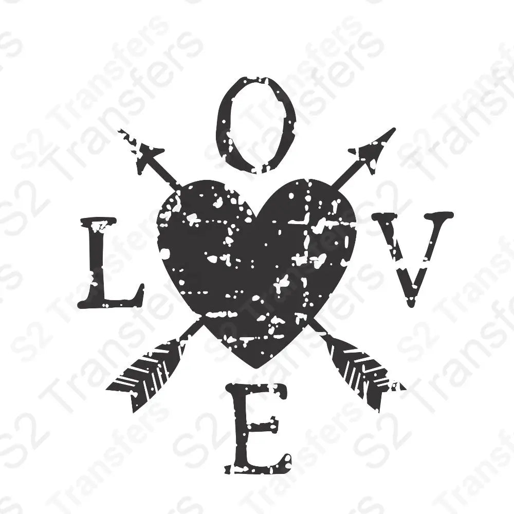 Love Arrows Distressed