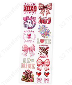 Love & Laughter Premade DTF Transfer Gangsheet- 22’’ x 60’’ Premade DTF Gang Sheet