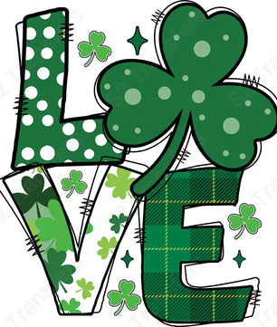 Love Shamrock Design - DTF Transfer DTF Transfer
