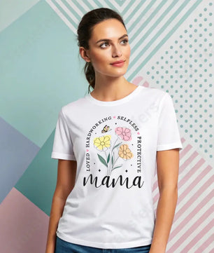 Mama Boho Flower Words - DTF Transfer DTF Transfer