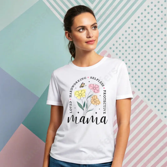 Mama Boho Flower Words - DTF Transfer DTF Transfer