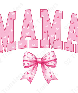 Mama Pink Bow - DTF Transfer DTF Transfer