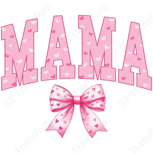 Mama Pink Bow - DTF Transfer DTF Transfer