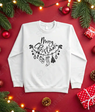 Merry Christmas Black 4 - DTF Transfer DTF Transfer