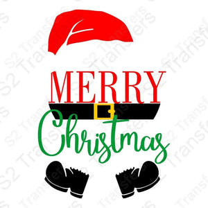 MERRY CHRISTMAS SANTA green
