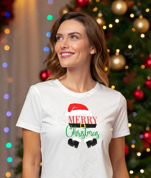 MERRY CHRISTMAS SANTA green - DTF Transfer DTF Transfer