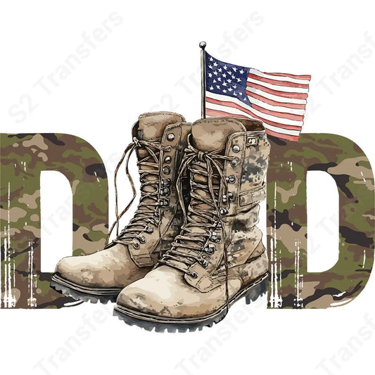 Military Dad - DTF Transfer DTF Transfer
