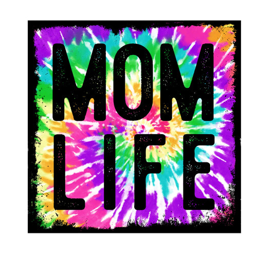 mom life tie dye box