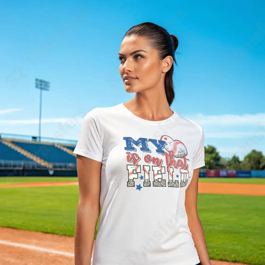 My Heart Is On That Field Baseball - DTF Transfer DTF Transfer